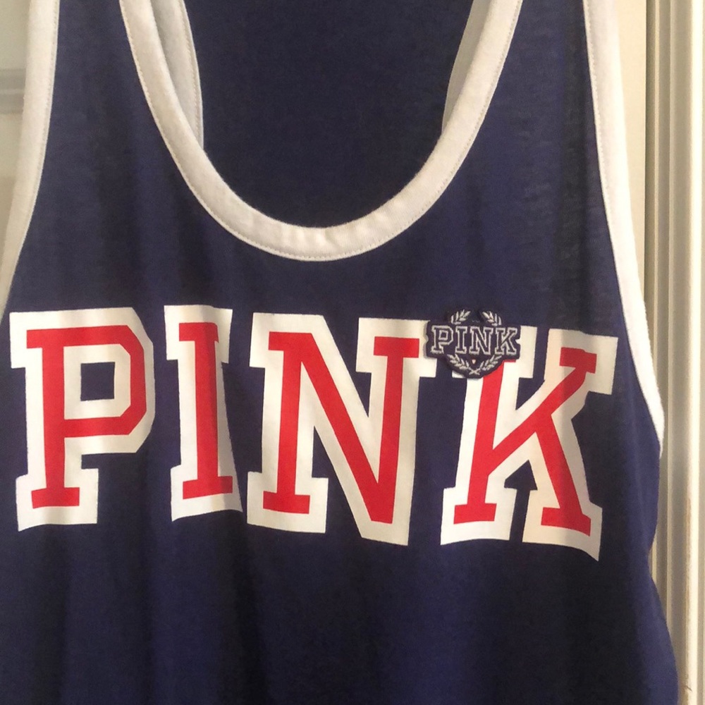 PINK racer back tank top - Picture 2 of 4